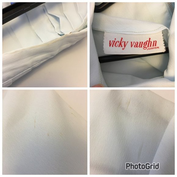 Vintage 50s Skirt Set Cropped Top Pastel Twee School Soft Girl Anime Kawaii (BT) - Picture 7 of 13